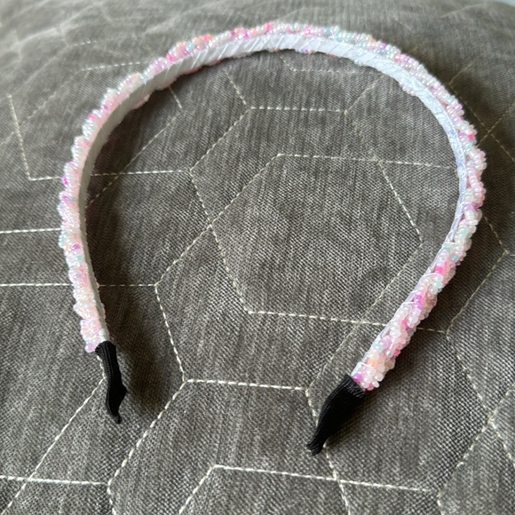 Pastel Seed Bead Cotton Candy Headband - Picture 5 of 8